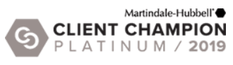 Martindale-Hubbell | Client Champion Platinum / 2019