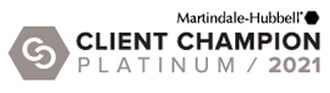 Martindale Hubbell - Client Champion Platinum / 2021